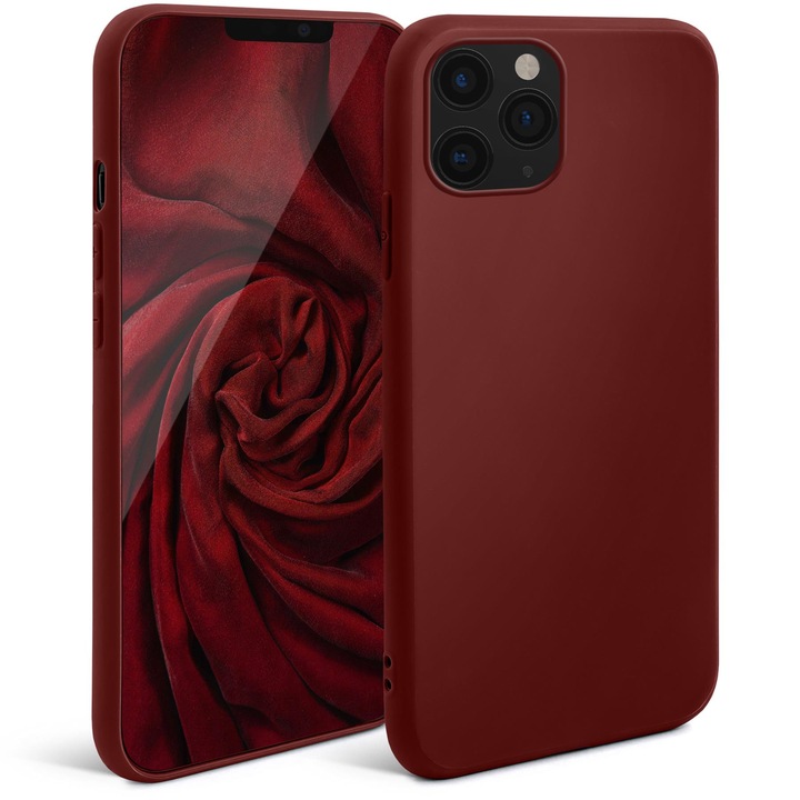 Калъф за телефон, Moozy, за Apple iPhone 11 Pro, Visiniu, Силиконов