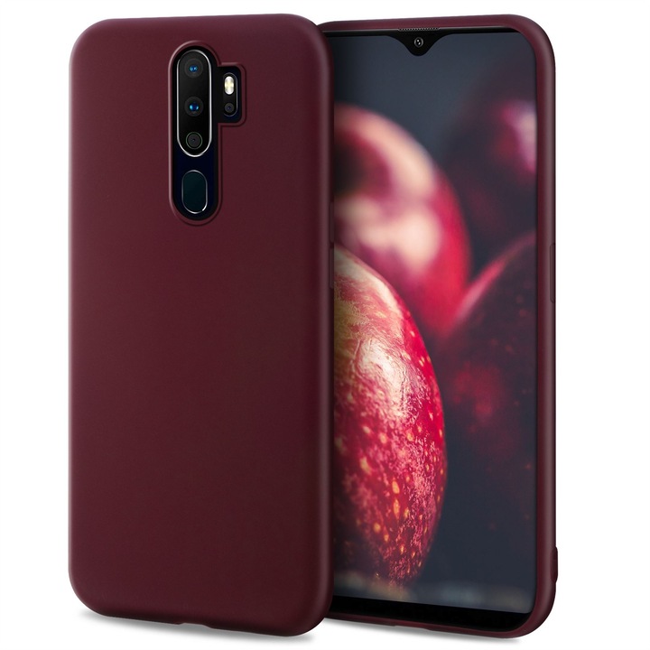 Калъф за телефон, Moozy, за Oppo A9 (2020), Visiniu, Силиконов