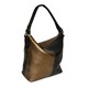 Geanta Zea,152, casual, de umar, maro/bronz metalizat