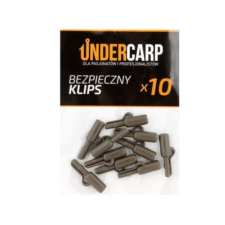Set 10 cleme de fixare Undercarp, Verde