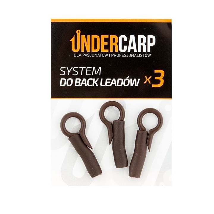 Set 3 cleme pentru greutati Undercarp, Maro