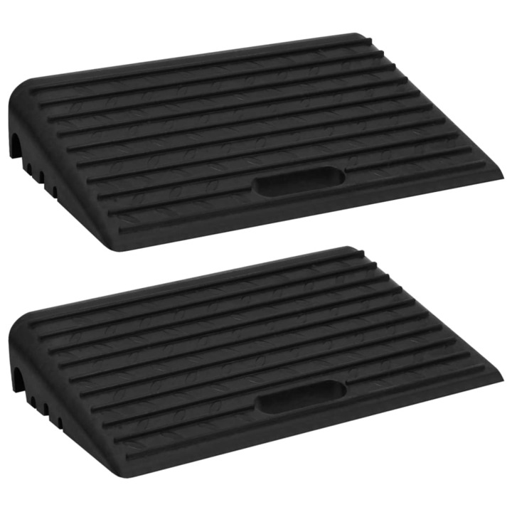 vidaXL 2 db gumi járdaszegélyrámpa 50 x 30 x 11 cm 150981