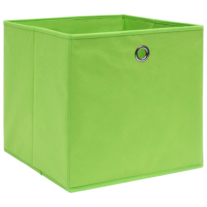 vidaXL 4 db zöld nem szőtt szövet tárolódoboz 28 x 28 x 28 cm