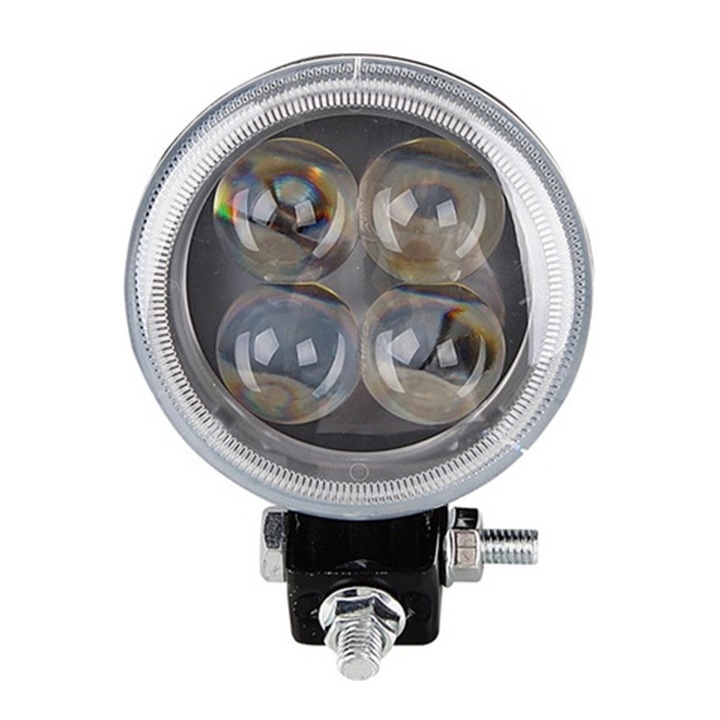 Proiector Led 12W spot 4D cu angel eyes 12/24V BMG