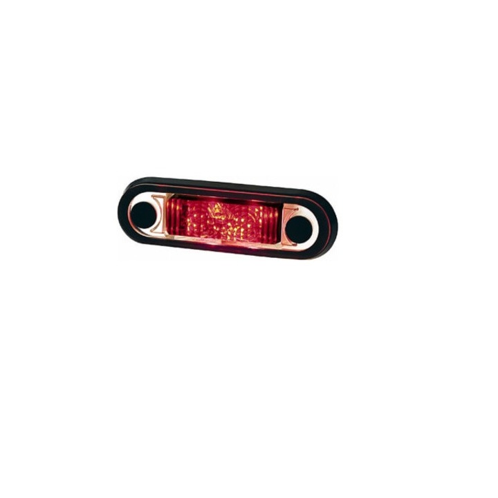 Габаритна лампа, съвместима LED 12-24V, червена, модел 36, 25x79mm