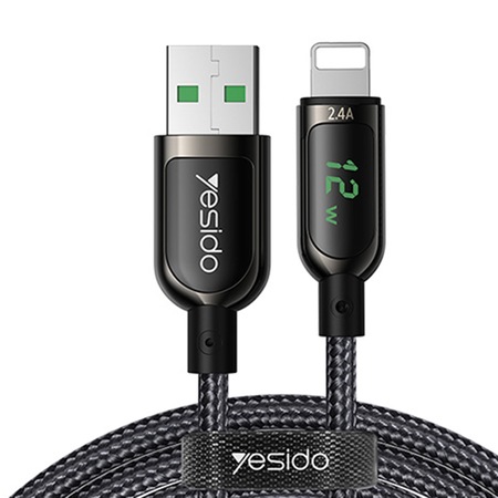Кабел за зареждане, USB за трансфер на данни към Lightning, съвместим ...