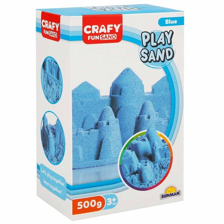 Nisip kinetic Crafy Sand Albastru 500 g