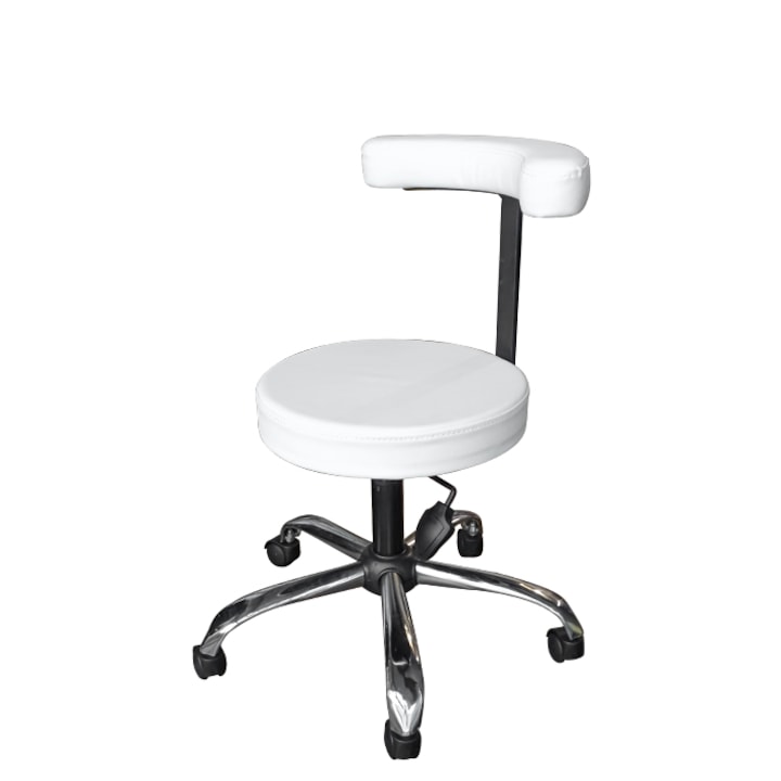 Работна табуретка T12, Бял