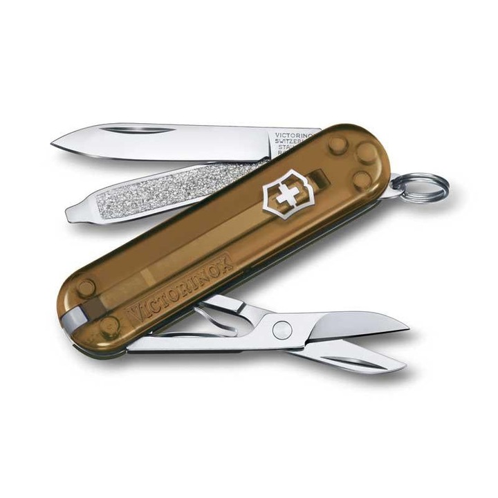 Briceag Victorinox Classic SD, Translucid, Ciocolata