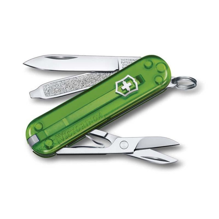 Victorinox Classic SD borotva, áttetsző, zöld tea