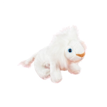 Jucarie de plus Momki Leu alb, 14 cm Jucarie de plus Momki Leu alb, 14 cm