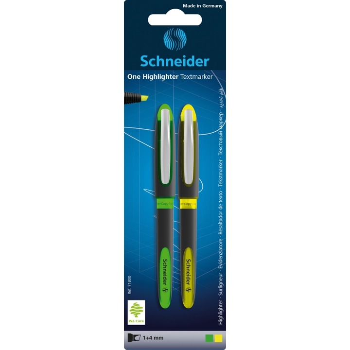 Textmarker Schneider One 2/blister