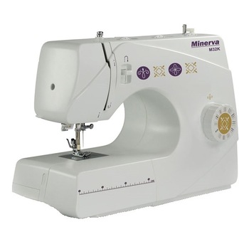 Masina de cusut Minerva M32K, 32 programe, 800 imp/min, Alb Masina de cusut Minerva M32K, 32 programe, 800 imp/min, Alb