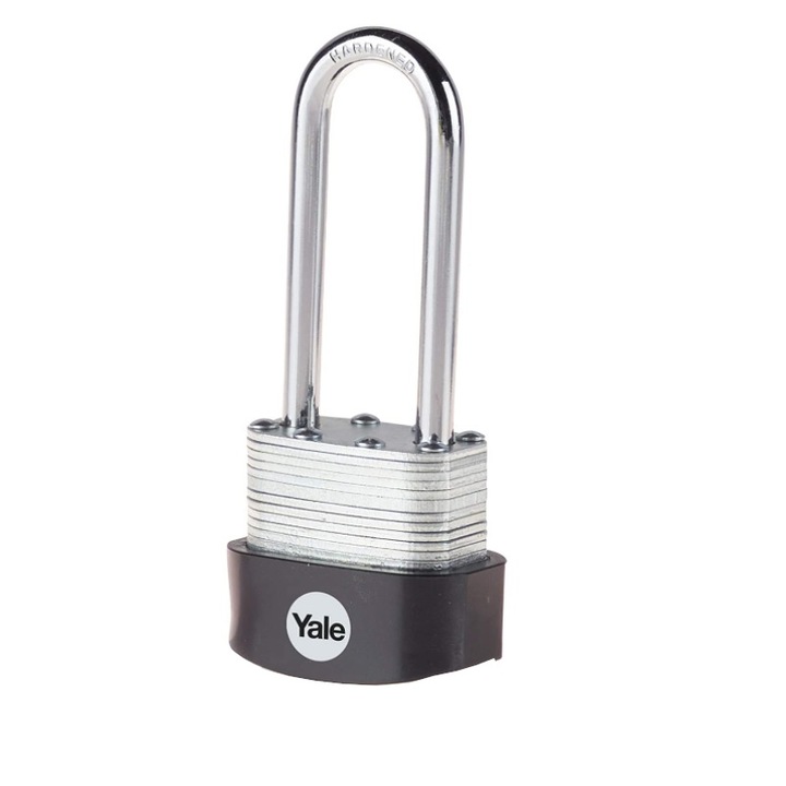 Lacat Yale din otel laminat corp 40 mm, veriga lunga, nivel inalt de protectie Y125B/40/163/1
