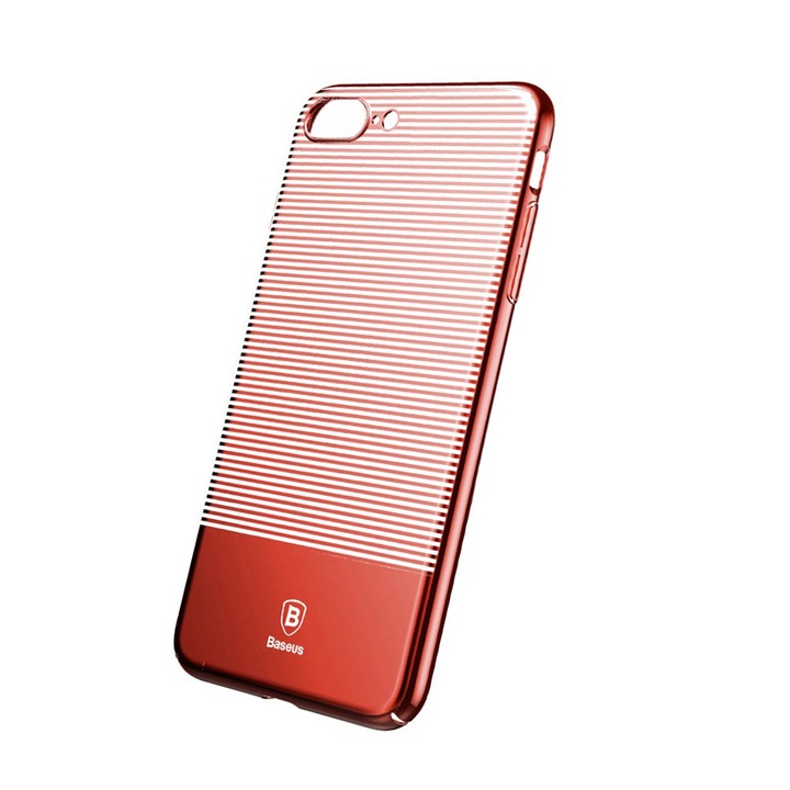 Силиконов калъф BASEUS за iPhone 7/8, Luminary, червен