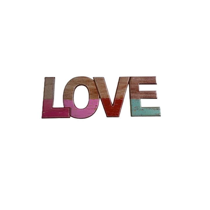 Стикер за стена LOVE, Многоцветен