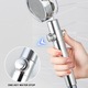 Para cap de dus, cu elice jet puternic, filtru apa, difuzor inox, cu micro-duze care cresc presiunea jetului de apa, conexiune 1/2”