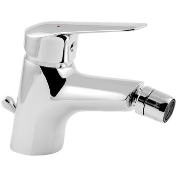 Bateria stativa bideu cu ventil Ferro Dijon BDJ6, 10 bar presiune maxima, 1/2" x 3/4" racord excentric, 90°C temperatura apa maxima, crom