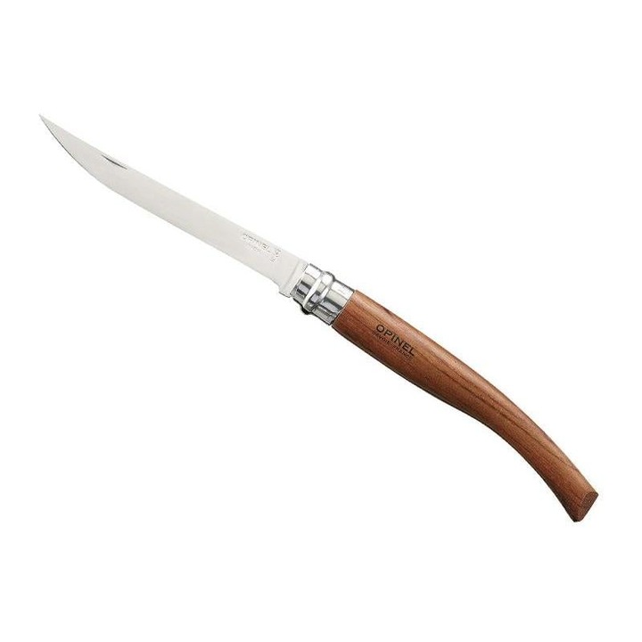 Cutit Opinel, Inox/Lemn, Lama conica 8 cm, Maro