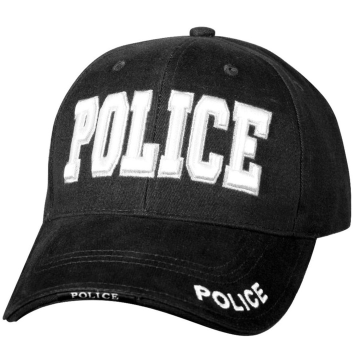 Мъжка шапка ROTHCO Police, универсален размер, Черна