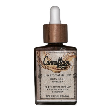 Ulei canepa, Cannafleur, Spectru complet, 650 mg CBD, 30 ml