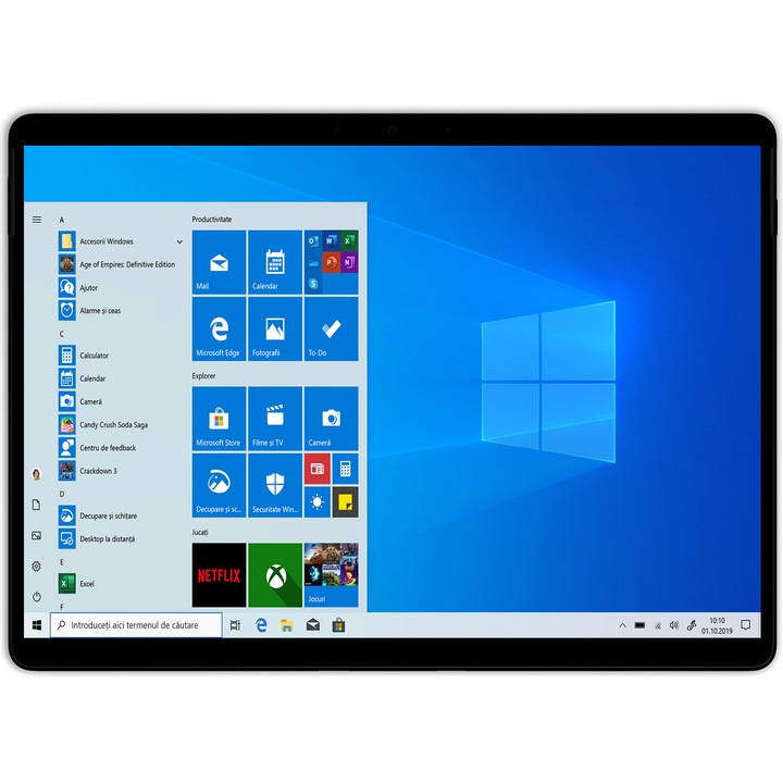 Laptop 2-in-1 Microsoft Surface Pro X MJX-00003 cu procesor Microsoft SQ1, 13", 8GB, 128GB SSD, Adreno 685, Windows 10, Black