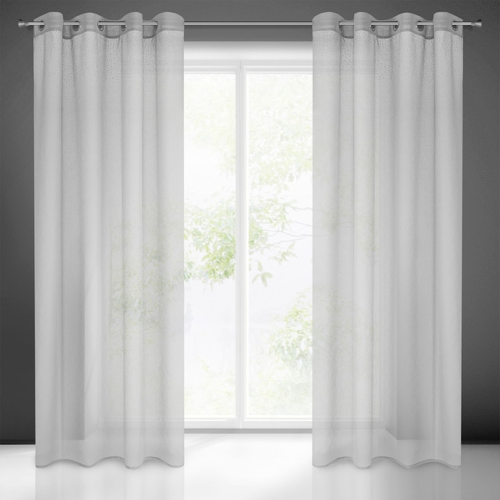 Завеса Eurofirany MADLEN, Халки, Сив, 140x250