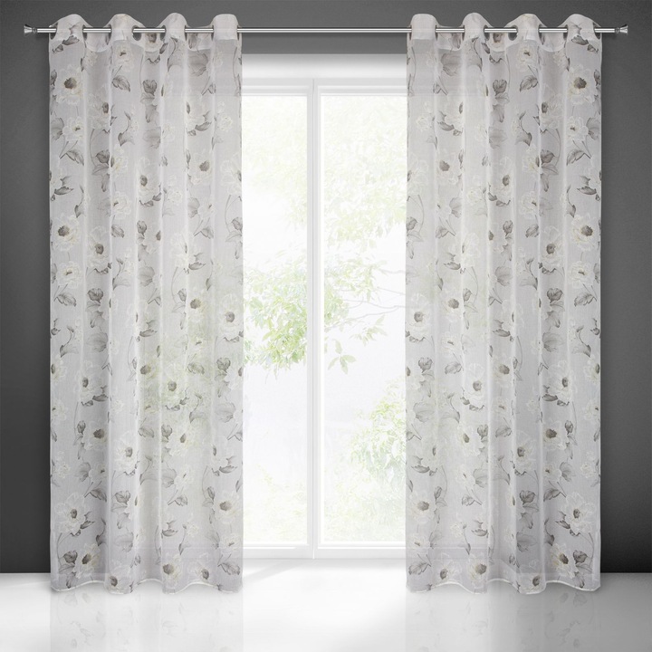 Perdea cu inele, BESSY, 140x250, Eurofirany, masline