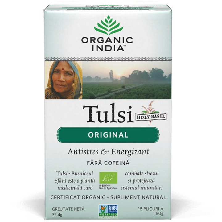 Ceai Tulsi (Busuioc Sfant) Original 18 plicuri