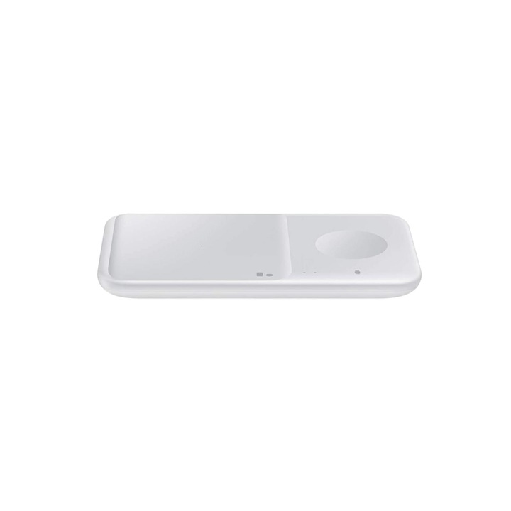 Samsung Duo EP-P4300 vezeték nélküli gyorstöltő, Galaxy Phone / okosóra / Buds / iPhone / AirPod kompatibilis, fehér