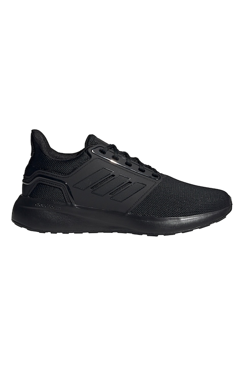 adidas Performance, Pantofi de plasa cu detalii contrastante pentru alergare EQ19, Negru