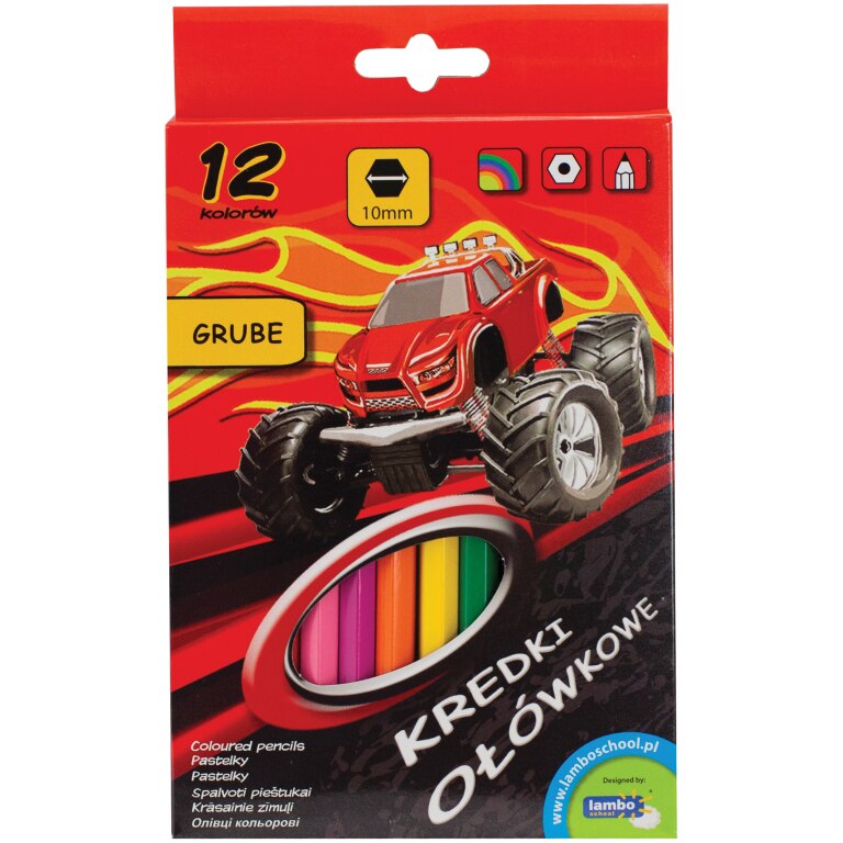 Creioane cerate 12/set Lambo Oil Pastel