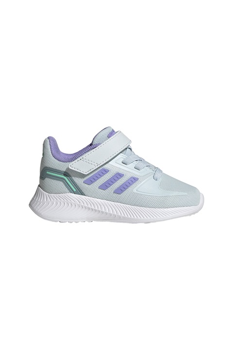 adidas Sportswear, Спортни обувки Runfalcon с велкро и лого, Бледозелен