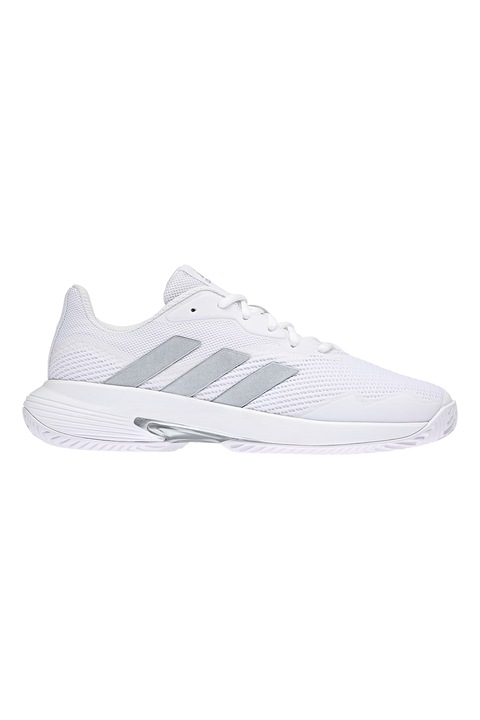 adidas Performance, Pantofi pentru tenis Court Jam Control, Gri deschis/Alb