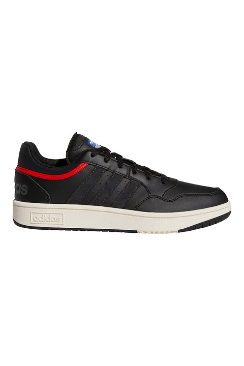 adidas Sportswear, Hoops 3.0 műbőr uniszex sneaker, Piros/Fekete