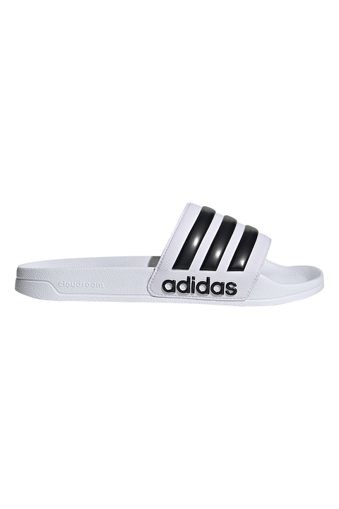 adidas Sportswear, Papuci cu logo Adilette, Alb