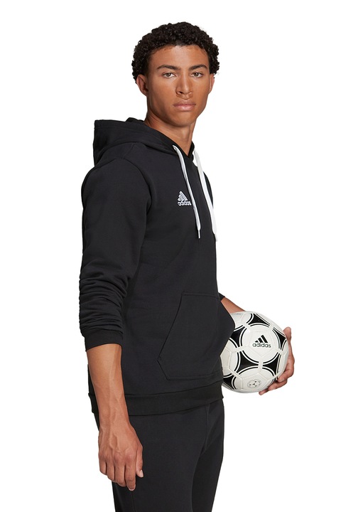 adidas Performance, Футболно худи Entrada с джоб кенгуру, Черен