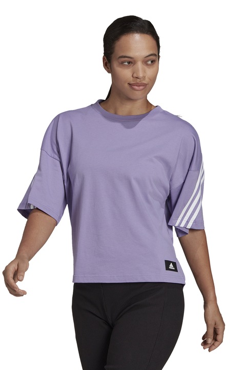 adidas Sportswear, Tricou pentru fitness Sportswear Future Icons, Alb/Lila, XS