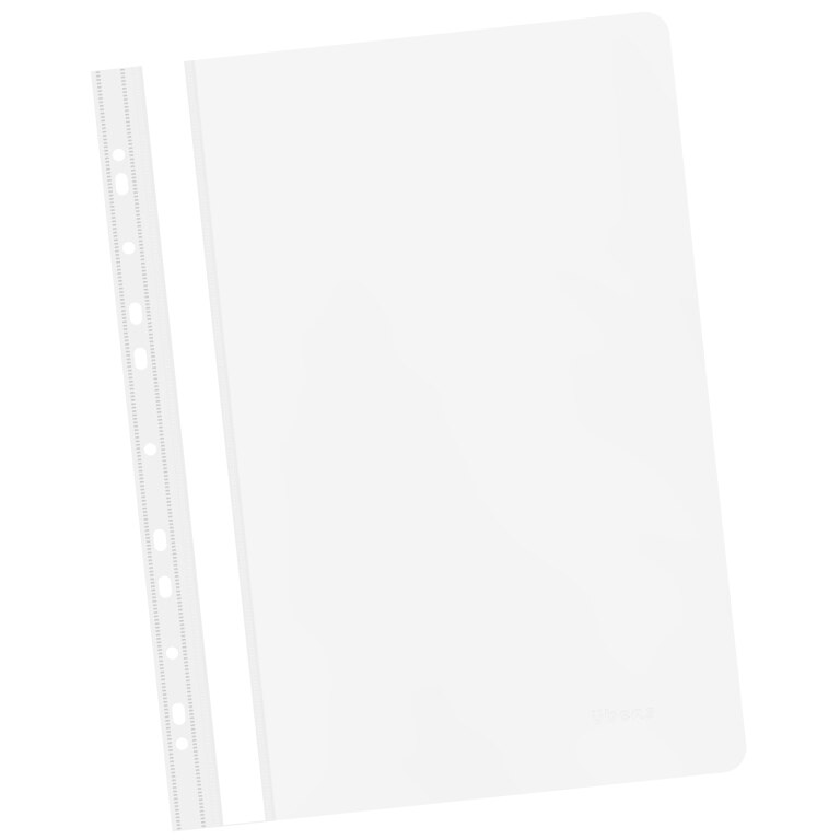 Dosar plastic sina multiperforat Ubers, Alb