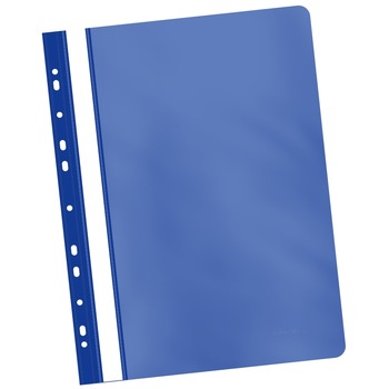 Dosar plastic sina multiperforat Ubers, Albastru Dosar plastic sina multiperforat Ubers, Albastru