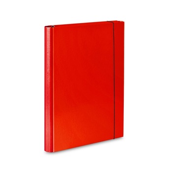 Mapa carton plastifiat Vaupe, cu elastic, 25mm, 310, rosu Mapa carton plastifiat Vaupe, cu elastic, 25mm, 310, rosu