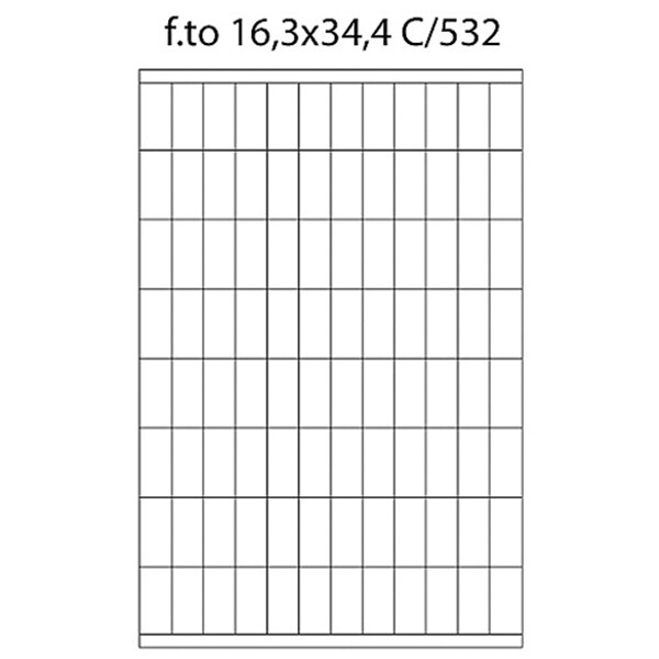 Etichete 96/A4 16.3x35.4 100/cutie