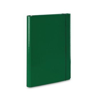 Mapa carton plastifiat Vaupe, cu elastic, 25mm, 310, verde Mapa carton plastifiat Vaupe, cu elastic, 25mm, 310, verde