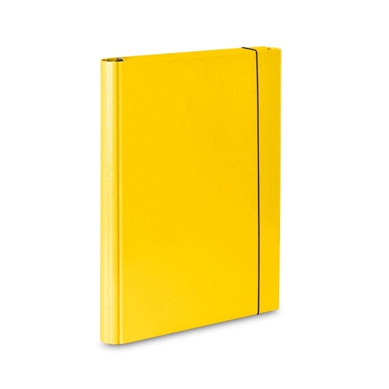 Mapa carton plastifiat Vaupe, cu elastic, 25mm, 310, galben