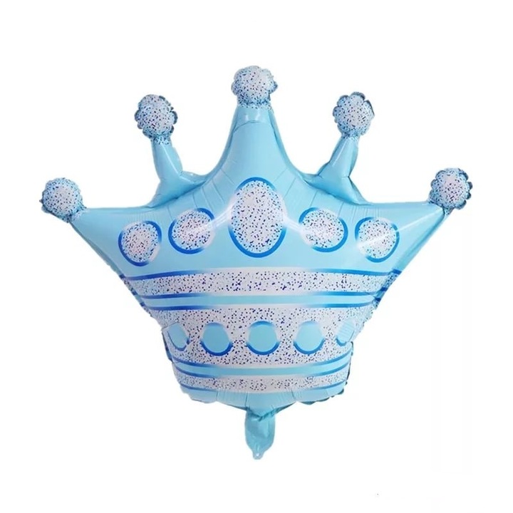 Balon folie coroana bleu 76x72 cm