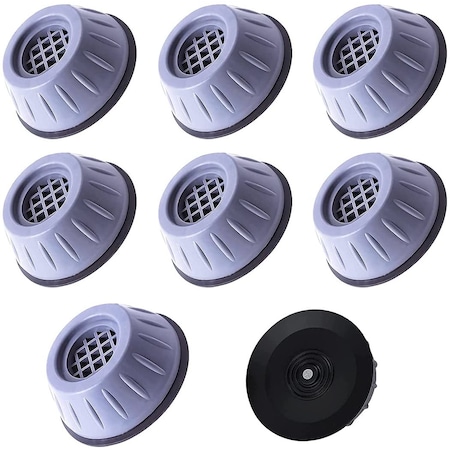 Set de 8 picioruse, anti-zgomot si antiderapante, suporti amortizare vibratii masina de spalat, amortizoare uscator de rufe, frigider, mobilier