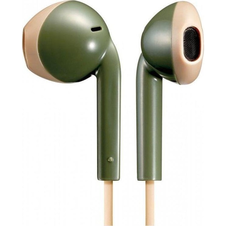 Слушалки JVC HA-F19M HA-F19M-GC-E, кабелни, бежово-зелени