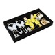 Organizator bijuterii, Arhatreya®, Catifea, 21x12x2.5 cm, Negru
