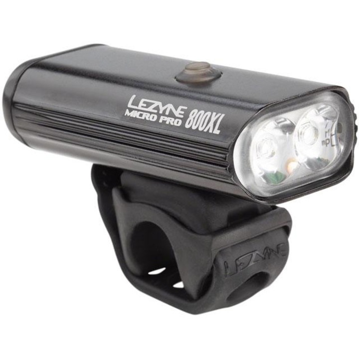 Професионален фар Lezyne Micro Drive Pro 800 XL, 8 режима, черен