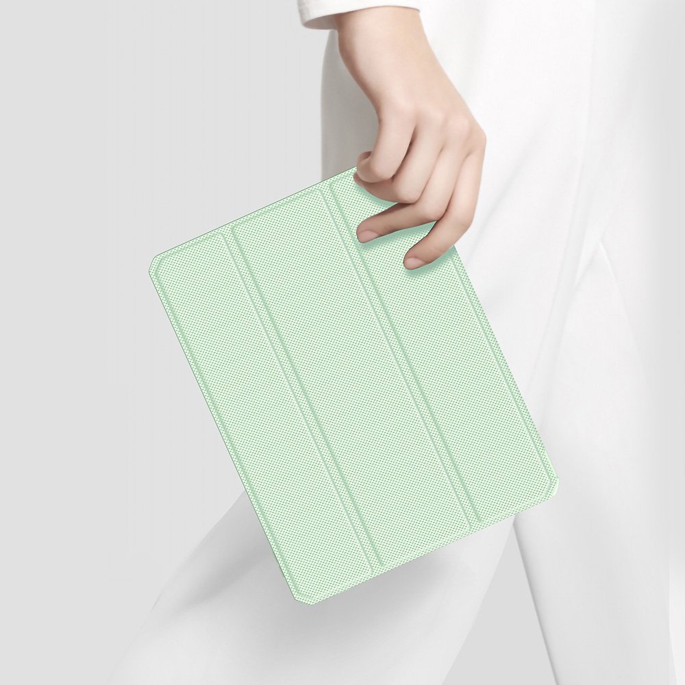 Husa pentru iPad Pro 12.9 2021 Dux Ducis Toby smart cover green